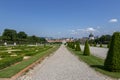 View of the Belvedere Gardens in Vienna