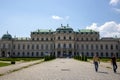 View of the Belvedere Gardens in Vienna