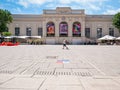 View with The inner courtyard of the MuseumsQuartier Royalty Free Stock Photo