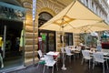 Vienna, Austria, little cafe Ilona Stueberl near Starbucks coffeehouse in Braunerstrasse, Wien City Center