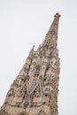 Decor elements and stucco on the facade of St. Stephen Cathedral