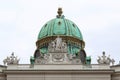 Central dome and pediment of the Archangel Michael Wing of the Hofburg Palace, Vienna