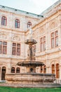 State Opera House Vienna fountain Royalty Free Stock Photo