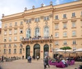 VIENNA, AUSTRIA - May 11, 2019: View of Museum Quarter MQW . MQW a typical spring day in Museum Quarter Royalty Free Stock Photo