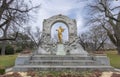 Monument of Waltz King Johann Strauss II in Vienna, Austria Royalty Free Stock Photo