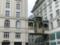 The Anchor Clock Ankeruhr in Vienna, Austria.