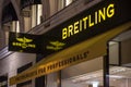 Breitling logo on their jewelry boutique in Vienna.