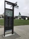 The information billboard shows a map surrounding the Heldenplatz Heroes` Square.