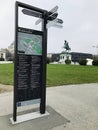 The information billboard shows a map surrounding the Heldenplatz Heroes` Square.