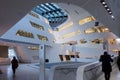 Vienna / Austria / November 12, 2017: Parametric interior of Zaha Hadids library building in Vienna.