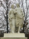 Statue of Ceres and Dionysus in the garden of Schonbrunn Palace.