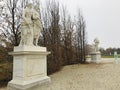 Statue of Ceres and Dionysus in the garden of Schonbrunn Palace.