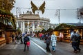 Traditional christmas market in front of the Rathaus City hall of Vienna, Austria Royalty Free Stock Photo