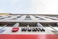 Wurth logo in front of their main office for Vienna.