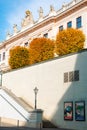 Back side entrance of albertina museum building