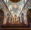 St Anne Church Interior with beautiful frescos - Vienna, Austria