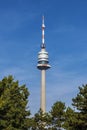 Donauturm or Danube Tower, telecommunications tower in Vienna, Austria Royalty Free Stock Photo