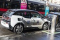 Electric cars recharging the batteries in Vienna, Austria