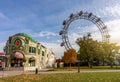 Vienna, Austria - October 2021: Ferris wheel Wiener Riesenrad in Prater amusement park Royalty Free Stock Photo