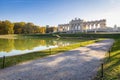 Gloriette building  in the gardens of Schonbrunn palace in autumn season Royalty Free Stock Photo