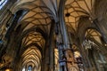 Gothic interior of famous St Stephen Cathedral in Vienna Royalty Free Stock Photo