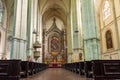 Vienna, Austria - October 2021: Interiors of church of Minorites Minoritenkirche Royalty Free Stock Photo