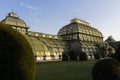 Vienna, Austria - October 10, 2018: Palm House Palmenhaus in building at Schonbrunn Palace gardens in Vienna Royalty Free Stock Photo