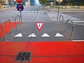 Vienna, Austria, October 13, 2019 .Vienna international airport. Outside buildings with directional signs