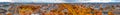 Vienna, Austria. Panoramic aerial view of Prater area and city skyline Royalty Free Stock Photo