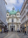 Peterskirche church in Vienna, Austria Royalty Free Stock Photo