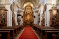 Vienna, Austria 29 September 2023, baroque interior of the Church of Mariahilf located in the 6th district