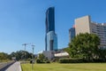 DC-Tower Skyline Donau City Vienna, modern business district in the Danube city with Royalty Free Stock Photo