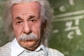 Albert Einstein Wax Sculpture in Madame Tussauds Royalty Free Stock Photo