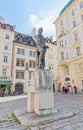 Gotthold Ephraim Lessing monument in Judenplatz Vienna Austia