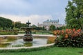 The state Theater Burgtheater in Vienna view from a public park the Volksgarten Royalty Free Stock Photo