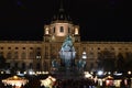 Vienna, Austria, 27th of November 2019: Vienna Christmas Market at Maria-Theresien-Platz Royalty Free Stock Photo