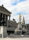 Vienna - Austrian Parliament Royalty Free Stock Photo