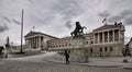 Vienna, Austrian parliament building (Hohes Haus) Royalty Free Stock Photo