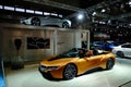 Bmw i8 roadster at the vienna autoshow Royalty Free Stock Photo