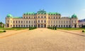 Vienna - Belvedere Palace with flowers - Austria