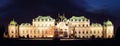 Vienna - Belvedere Palace at night