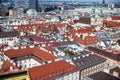 Vienna capital city cityscape in Austria, view from above over historic city centre Royalty Free Stock Photo