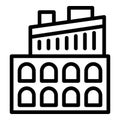Vienna capital tour icon outline vector. Viennese sightseeing trip