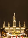 Vienna Christmas Market Rathaus Royalty Free Stock Photo