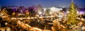 Vienna Christmas Market Panorama