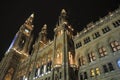 Vienna City Hall At Night Royalty Free Stock Photo