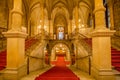 Festivity Stairs in the Vienna City Hall, Austria Royalty Free Stock Photo