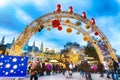 Vienna City Town hall at Rathausplatz during Christmas Market Time