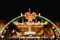 Vienna City Town hall at Rathausplatz during Christmas Market Time Royalty Free Stock Photo