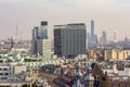 Vienna cityscape seen from top of St. Stephen`s cathedral, Austria Royalty Free Stock Photo